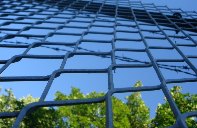 this image shows metal fence in Granite Bay, California