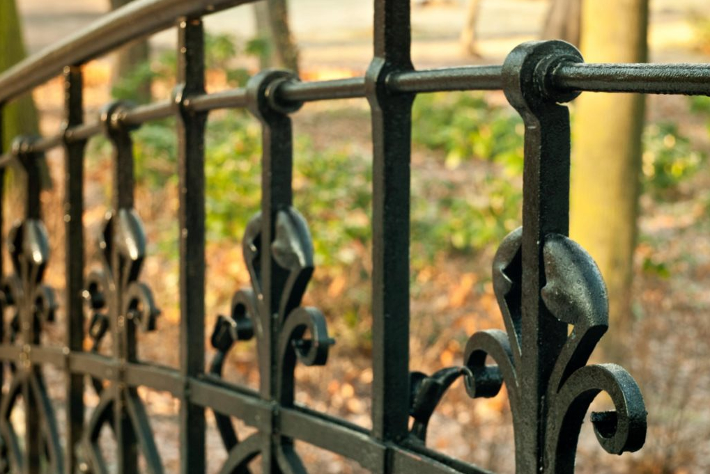 this image shows wrought iron fence in Granite Bay, California