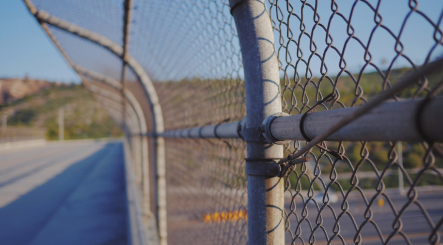 this is a picture of chain link fence in Granite Bay, CA